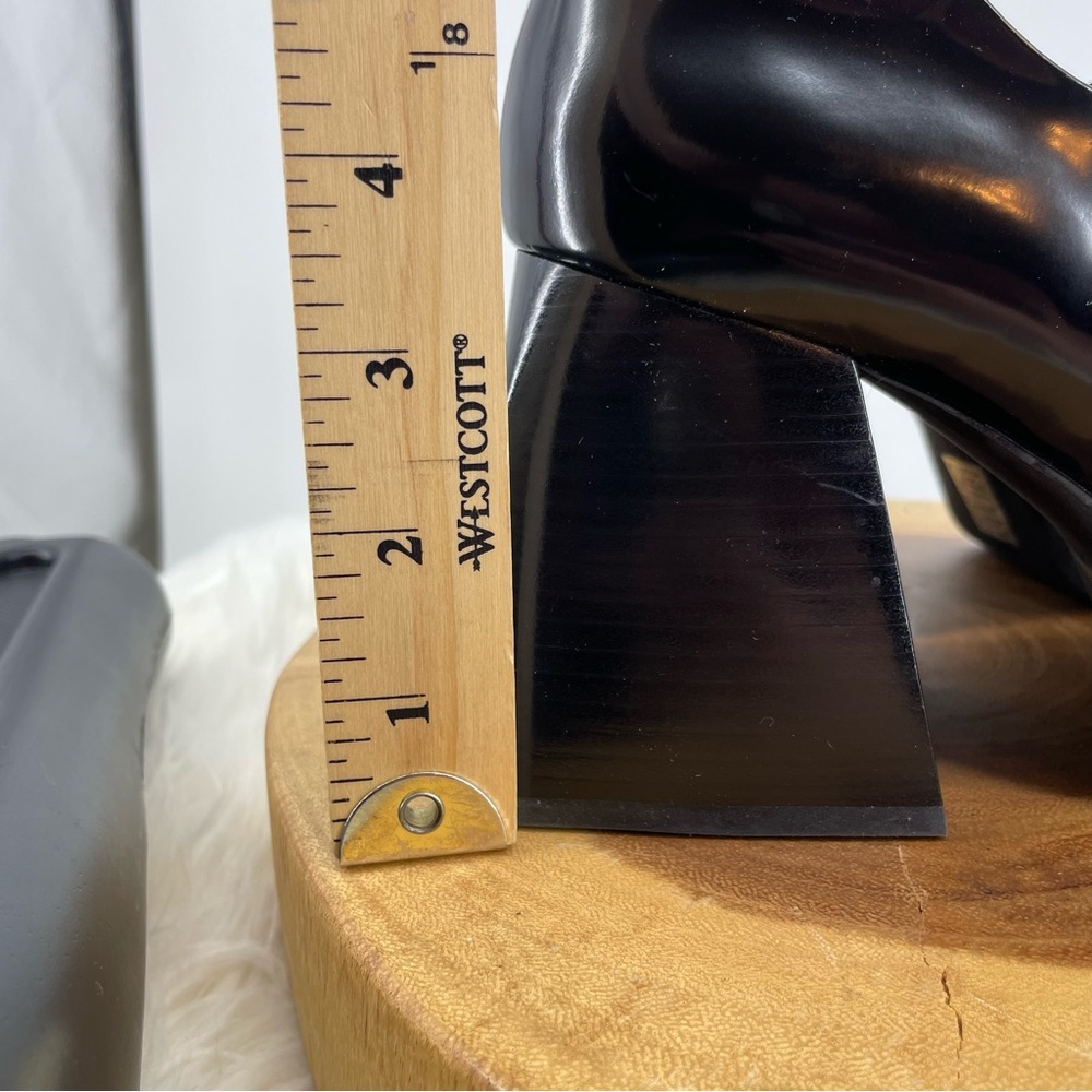 Jeffrey Campbell Black Patent Platform Mary Jane Heels - Picture 11 of 11